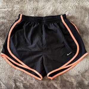 Nike Dry Fit Athletic Shorts in Black and Peach